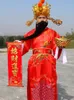 Celebration Chinese New Year Wealth God Mammon Costume Party Garment Festival Clothing Fortune King Cosplay Halloween Outfit