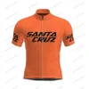 Vintage Cycling Jersey Men Santa Cruz Summer Bike Vêtements Wear Shirt Tops Cozy Gel Pad Mountain Road Custom H1020304J