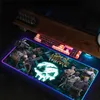 Muskuddar handled vilar RGB Mouse Pad 900x400 S-Sea of ​​Thieves Mousepad Gamer Big MousePepad Gaming Desk Accessories Back Light Backlight Mat Matl231221