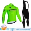 Set Tour Of Italy Maglia da ciclismo in pile termico invernale Set Completo da uomo Ciclismo Pro Abbigliamento da bicicletta Kit maglia da bici MTB Z230175R