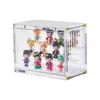 Dust proof Blind Box Storage for Bubble Mart Acrylic Organizing Boxes Cartoon Figure Display Stand Home Toys Organizer 231221