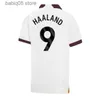 TOPS TEE 23 24 Haaland Man Citys Football Jersey 2023 2024 Fani graczy Grealish Foden Sterling Football Shirt de Bruyne Gesus Bernardo Mahrez Maillot Foot Men Kids Ki Ki