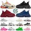 Belecigas tor Triple S 3.0 Casual Buty Paris moda luksusowa platforma Sneaker Triple-s czarno-biały trener vintage beżowy volt zielony różowy stary tata dupe scarpe