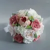 Fleurs de mariage Bouquet de roses mariée demoiselle d'honneur ruban Roses