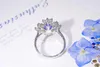 Cluster anneaux sfl2023 sapphire ring réel pur 18k Natural Royal Blue Gemstones 2.08ct Diamonds Stones Femme