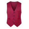 Traf Women Fashion With Taps Louts côté éteintes gilet sans manches vintage Bouton avant féminin Extérieur Chic Gest Tops Men's Suit Vest Casual