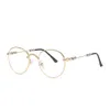 Designer Ch Cross Lunettes Cadre Chromes Marque Lunettes de soleil rondes polyvalentes Business Gold pour hommes Femmes Lecture Coeur Luxe Haute Qualité Cadres de lunettes U7q2