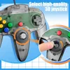 N64 clássico controlador usb com fio remoto gamepad controle de computador windows joystick retro acessórios de jogos console de videogame joypad 231220