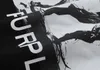 Tasarımcı Yeni Erkekler Siyah Beyaz Marka Klasik Mektup Baskı Pure Pamuk Anti-Sıradan Gevşek Hip Hop Street Erkekler ve Kadınlar Rackded Euro-Amerikan Boyut