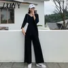 Loose Knitted Suit Autumn Women Set V Neck Long Pullovers Sweater Wide Legs Pants Suit Female Tracksuit Two Piece Set Women 231220