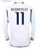 Fani Tops TEE 2324 Real Madryt Long Sleeve Bellingham Soccer Jersey 2023 Modric Alaba Vini Jr Shirt Rodrygo Valverde Tchouameni arda Guler Kroos Piłka nożna uniwersytet