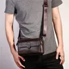 Sacs de ceinture horizontaux noirs en cuir véritable pour téléphone sac à bandoulière pour hommes sac à bandoulière étanche taille pour femmes Fanny Packs 231220