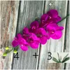 Decorative Flowers Wreaths Large Artificial Orc Flower Arrangement Pu Real Touch Hand Feeling Floor Table Decoration Home High Qua Dhzza