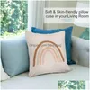 Kussen/decoratief kussenkussen boho hand dn regenboogworp bank s sofa er luxe druppel levering huizen tuin home textiel dh5o1