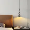 Noordse moderne slaapkamer bedmulti multi ball hanglamp creatieve woonkamer restaurant bar keuken pompoen hanglampen verlichting