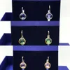 Boucles d'oreilles Swarovski Designer Femmes Original Qualité Charme Boucles D'oreilles Femmes Boucles D'oreilles Rondes Avec Fille Coeur Bonbons Couleur Boucles D'oreilles Pour Les Femmes