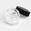 Food Grade Non Stick 5ml Thick Glass Jar with Screw Top Wax Dab Jar Concentrate Container