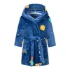 Kids Bathrobe for Girl Children Clothing Girl Flannel Bath Robe Clothes Boy Cartoon Night Robe Kids Pajamas For Girl 4-12 years 231221