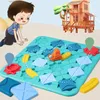 Kids Road Maze Montessori Toys Logical Builder Game Assembly Building Spielzeug Puzzle Denken für Kinder 231221