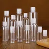 Plasthandens saneringsflaska 5 ml 10 ml 20 ml 30 ml 50 ml 60 ml 100 ml 120 ml 150 ml 200 ml husdjursbutsmattor transparenta plastflaskor för li rbde