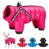 Hundebekleidung Winter Kleidung Super warmes Haustierjacke Mantel mit Kabelbaum wasserdichte Welpen Kleidung Hoodies für kleine mittelgroße Hunde Outfit