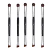 Pinceaux de maquillage 5 pièces pinceau fard à paupières 2 en 1 Eyeliner ombre à paupières fond de teint contour mélange applicateur professionnel outils de beauté