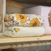 담요가 좋아하는 대나무 면화 아기 침대 둥지 목욕 담요 엠보싱 포장 스와 들리드 침구 크래들