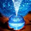 New Crystal Projection Lamp Humidifier LED Night Light Colorful Color Projector Household Mini Humidifier Aromatherapy Machine250N