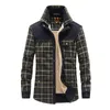 2023 Men Shirts Winter Men's Thickened Checker Shirt Quality Warm Coat Sports Mens Outdoor Plush 231221