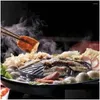 Pannor Aluminiumlegering Effektiv MTI-Funktionell koreansk BBQ-grillverktyg Non-stick Exclusive Cassette Grill Pan Drop Delivery Home Garde DHHG0