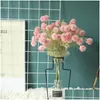 Fleurs décoratives couronnes têtes de fleur artificielle Bayberry Bouquet en plastique de maison décoration de jardin fausse ferme décorative DHTCV