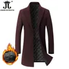 Otoño Invierno Boutique Lana Moda Color Sólido Chaqueta de Abrigo de Lana de Negocios Casual para Hombres Gabardinas Engrosadas y Cálidas para Hombres 231220