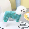 Hondenkleding schattige jumpsuitkleding zachte fleece puppy huisdier kleding warme winterhonden kostuum pyjama voor kleine middelgrote katten