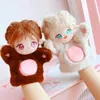 20cm Cute Idol Doll Plush Soft Finger Hand Puppet Activity Girls Role Play Bedtime Story Props Family Playing Toys 231220