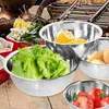 Geschirr-Sets, Mehrzweckbecken mit Skala, Ei-Rührschüssel zum Backen von Edelstahlschüsseln, Salat