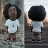 Adornos de resina Objetos Figuras Hip Hop Funny Rapper Bro Figurine Juego para decoraciones de esculturas al aire libre.