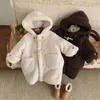 Giacca in pile spesso per bambini Cappotto lungo per neonate Ragazze Bambini Vestiti isolati in velluto Giacca a vento di media lunghezza Capispalla 231221