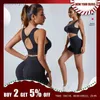 Active Sets CZGUKE Workout-Outfits für Frauen 2-teiliges Acid-Wash-Po-Lifting-Shorts mit hoher Taille und bauchfreiem Top-TrainingssetL231221