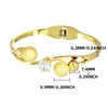 Bangle Fashion Stainless Steel Women Double Ball Bracelet Couple Bangles Cubic Zirconia Jewelry Gift