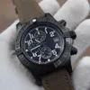 2022 New Gents WristWatch sports VK Japan quartz movement Multifunctional chronograph Black steel nylon strap Mens watch214Z