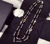 Женские длинные подвески, многослойное жемчужное ожерелье, воротники de moda 2020, буквенное обозначение № 5, вечерние украшения с цветком2864494