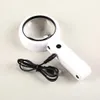 8 LED magnifying glass folding lamp handheld desktop reading and maintenance multifunctional magnifying glass lupa con luz 231221