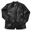 오토바이 진짜 가죽 재킷 남성 스타일 실제 소 가죽 슬림 의류 바이커 패션 재킷 소 코트 S-5XL 231221