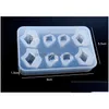 Mallen Semi-transparante Mold Sile Clear Simation Ice Onregelmatigheid Kristal Kralen Hars Sieraden Gereedschap 8 Raster 2 Grootte Drop Delivery Dhgarden Dhs8N