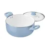 Zestawy naczyń kuchennych Podłosy 12PC Zestaw ceramiczny Niebieski pościel dostawa domowy ogród kuchnia kuchnia bar dhha1