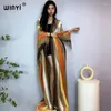 Menas de banho feminina Winyi Summer Africa Moda Prinha Mulheres Casaco Vestido longo Elegante Boho Maxi Praia Nada Cobertão Sexy Hollow Capas Sexy