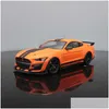 ELEKTRYCZNY ACAS CAR MAISTO 1 18 Ford Mustang Shelby GT500 Diecast Model wyścigowy STOP ALOY Mobile B543 T221214 Dostawa DHTO DHTOS