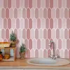 Powder Wallpaper 3D Design Premium Peel and Stick Backsplash Wall Tile Sticker för badrum kök sovrum10 bitar 231220