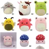 F suprimentos de brinquedos de Natal 20 cm Kawaii Backed Animais Pluxush Toy 18 Styles Styles Soft Christmas Toys Great Drop Toys Gifts Part Dhi41