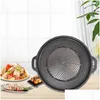 Pannor Aluminiumlegering Effektiv MTI-Funktionell koreansk BBQ-grillverktyg Non-stick Exclusive Cassette Grill Pan Drop Delivery Home Garde DHHG0